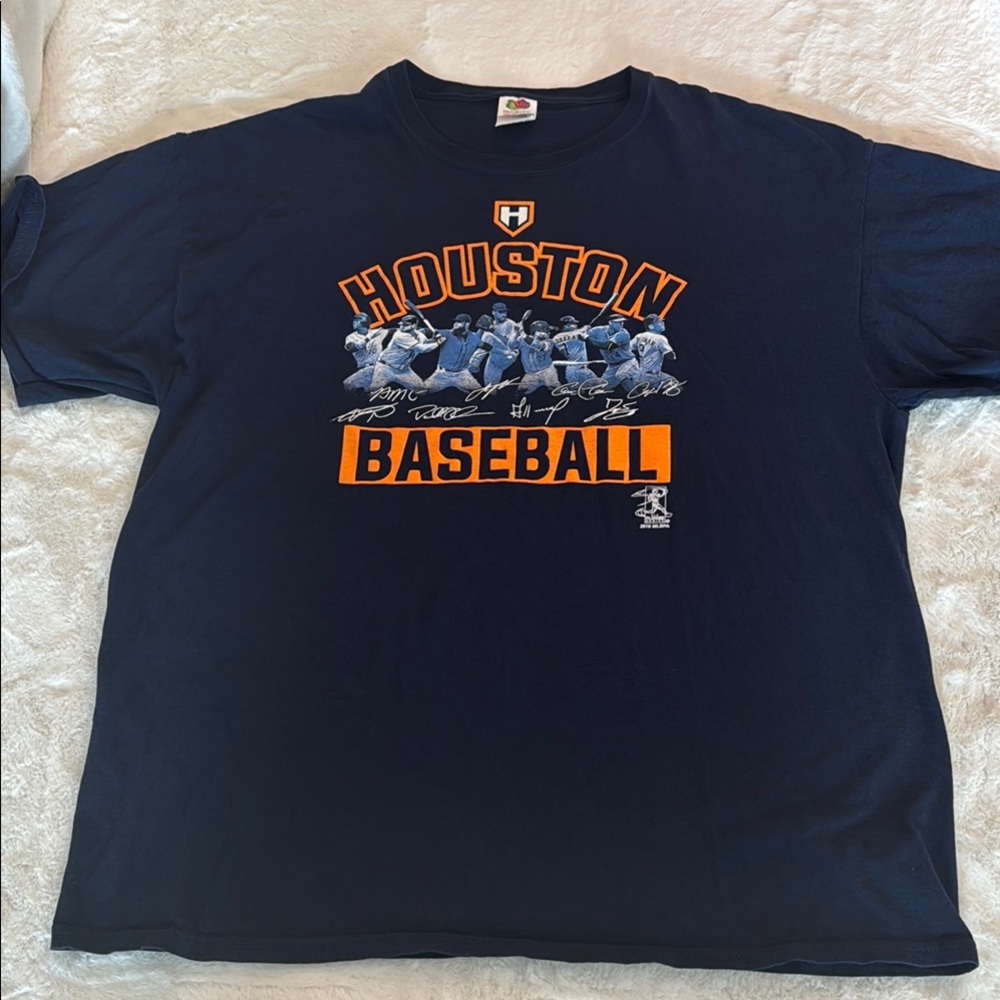Houston Astros 2018 MLB T-shirt, Navy Blue- size XL